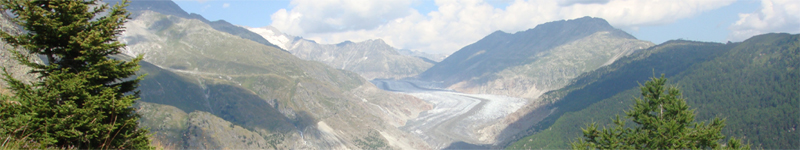 Grosser Aletschgletscher - Sicht vom Wildlehrpfad Blatten-Belalp